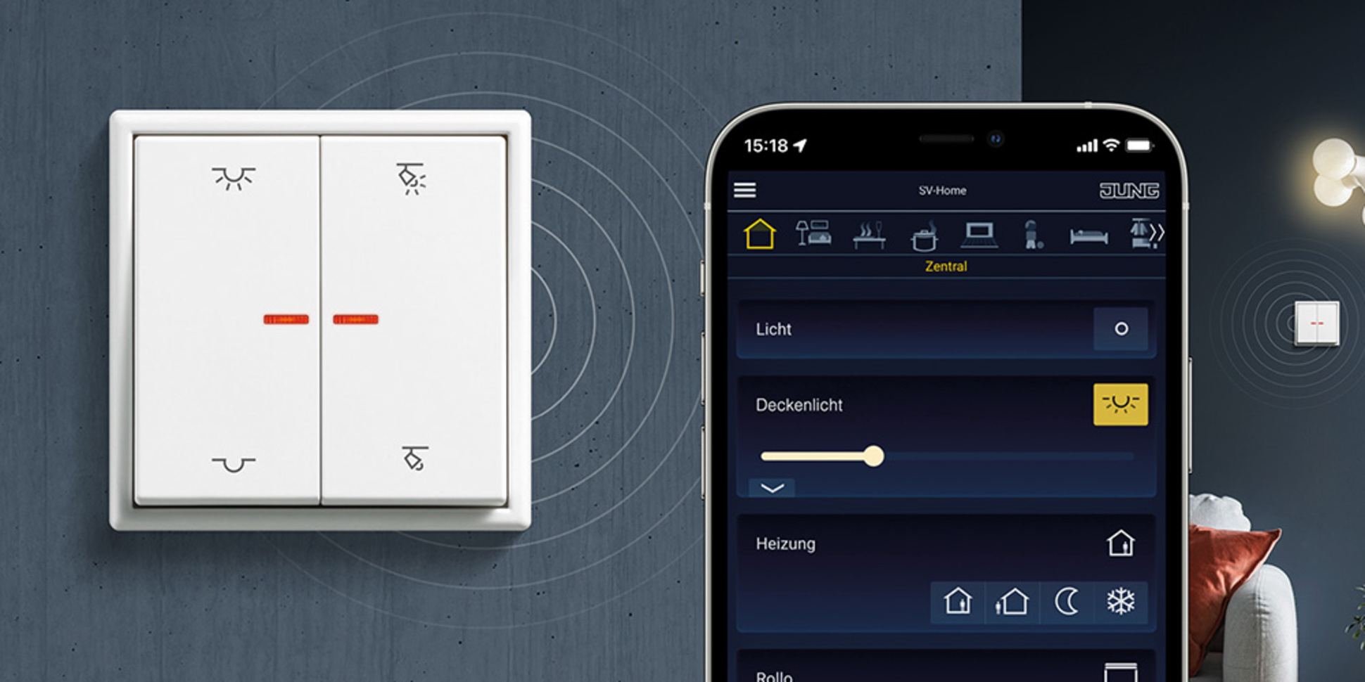 KNX RF Taster bei Main Strom Elektrotechnik e.K. in Alzenau